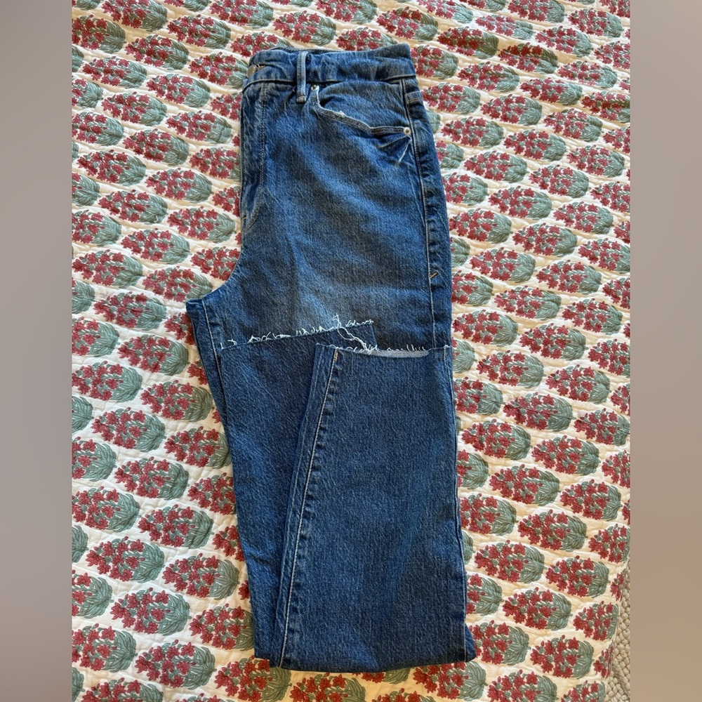 Good American Good Classic High Rise Slim Skinny Jeans NEW Stretch Blue Size 10